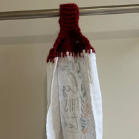 Crocheted Kitchen Towel with Bless This Kitchen