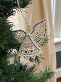 Machine Embroidered Angel Ornament