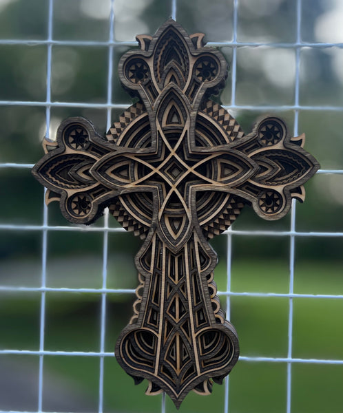 Wood Laser Cut Cross