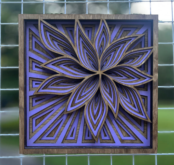 Flower Wall Wood Wall Hanging