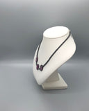 Purple and Black Hematite Necklace-KMW Creations