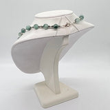 Green with Black and Silver Necklace