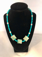 3 Piece Turquoise Beaded Jewelry Set-KMW Creations