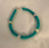 3 Piece Turquoise Beaded Jewelry Set-KMW Creations