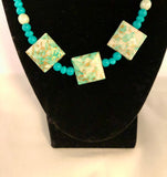 3 Piece Turquoise Beaded Jewelry Set-KMW Creations