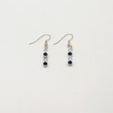 Swarvoski Sapphire and Clear Crystal Earrings