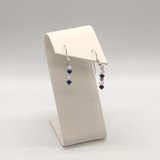 Swarvoski Sapphire and Clear Crystal Earrings